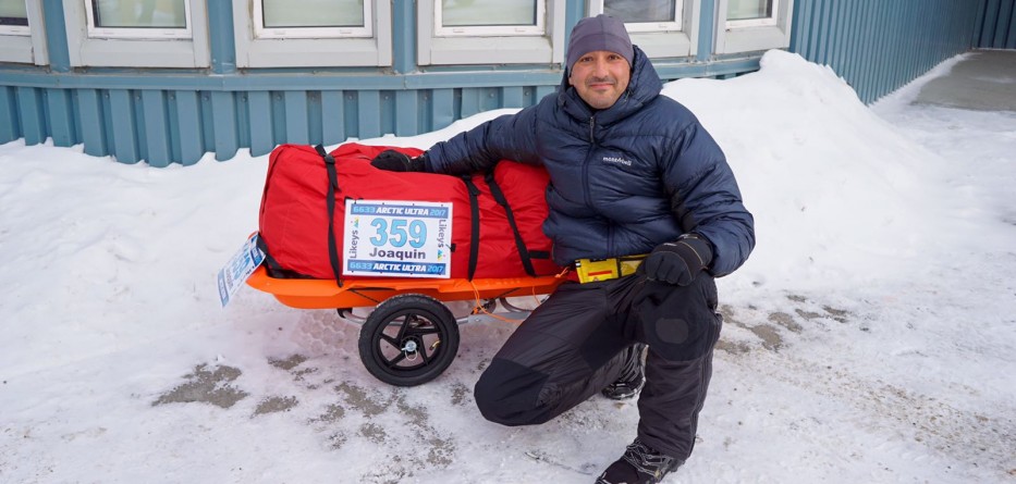 Joaquín Candel antes de iniciar la carrera  6633 Arctic Ultra