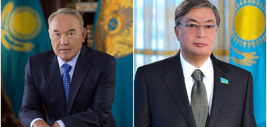 Nursultan Nazarbayev y Kasym-Zhomart Tokayev